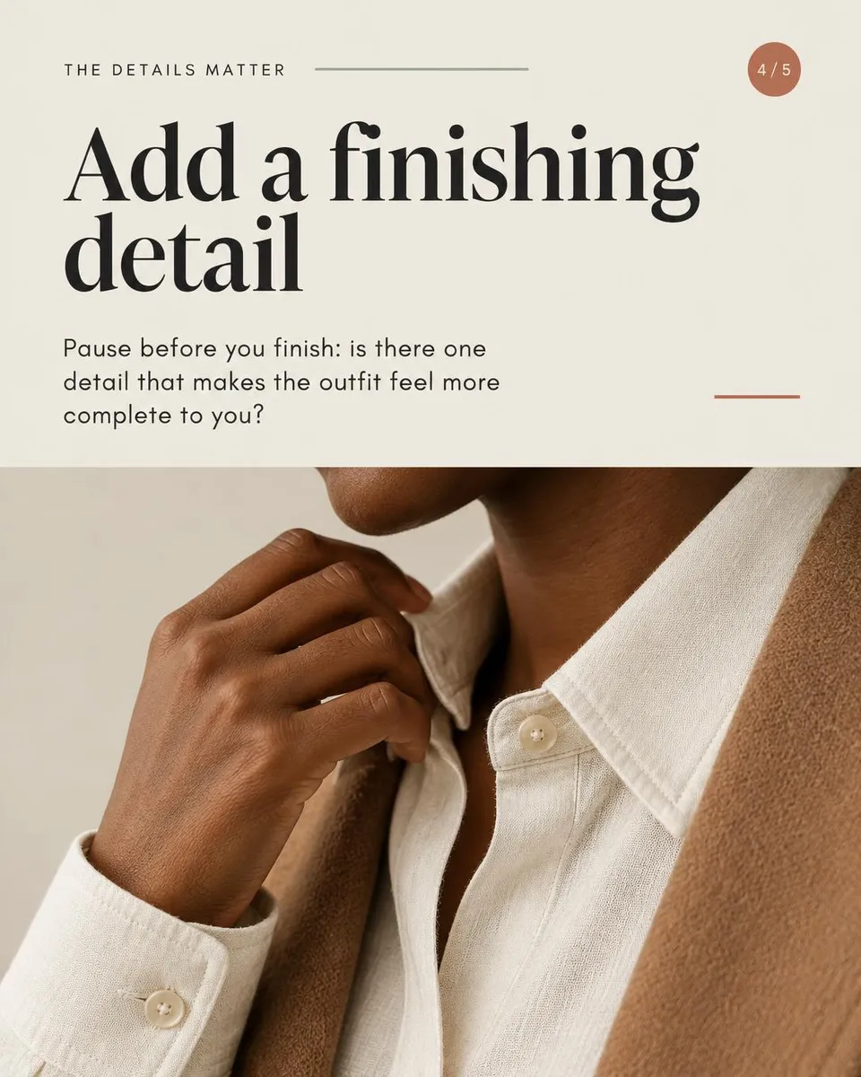 Page 4 of a real five-page fashion carousel created in Efata.