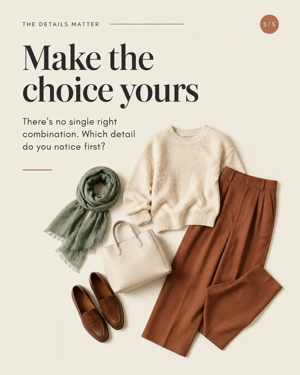 Page 5 of a real five-page fashion carousel created in Efata.