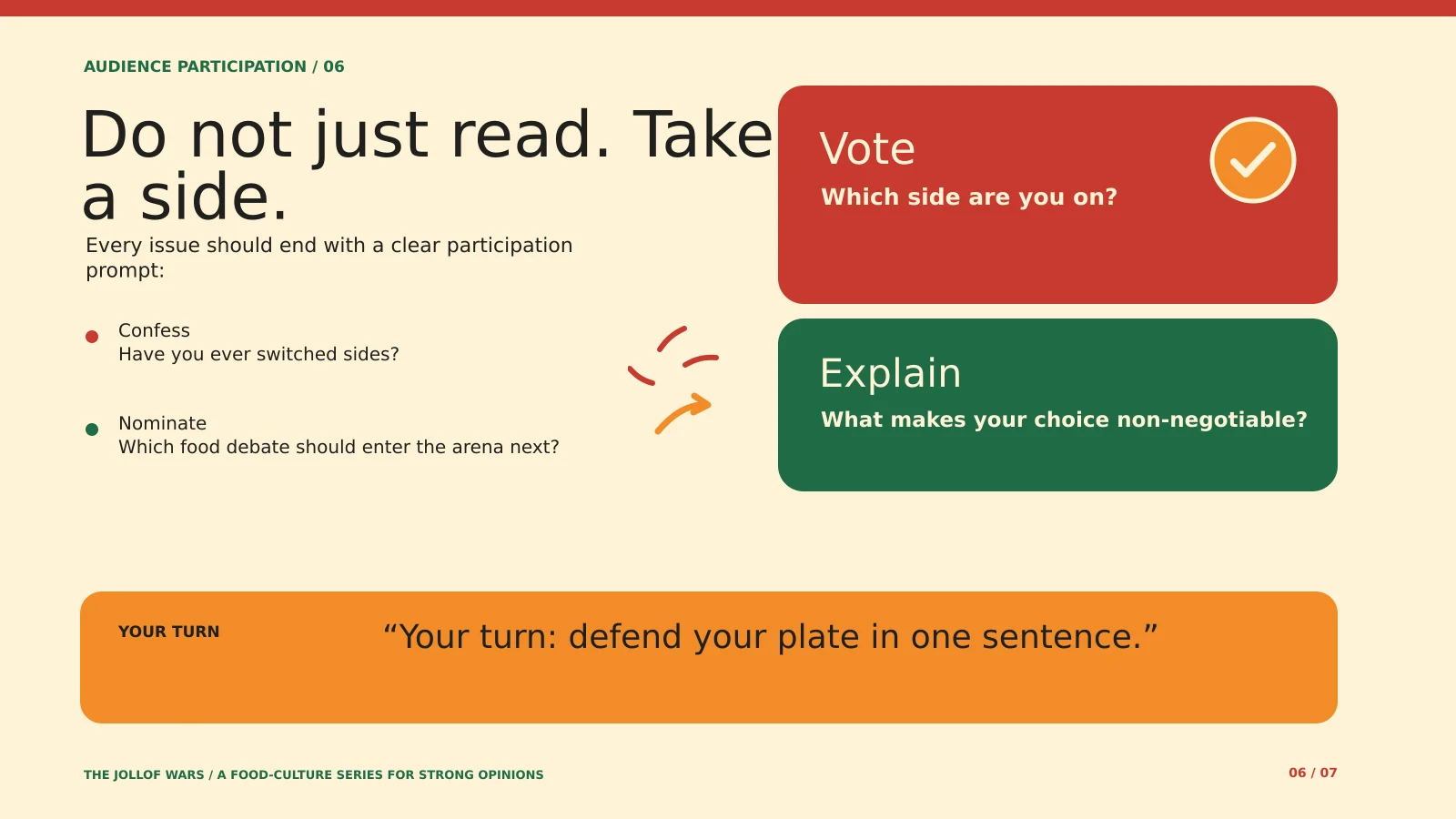 Slide 06 from The Jollof Wars: What Your Rice Says About You presentation.